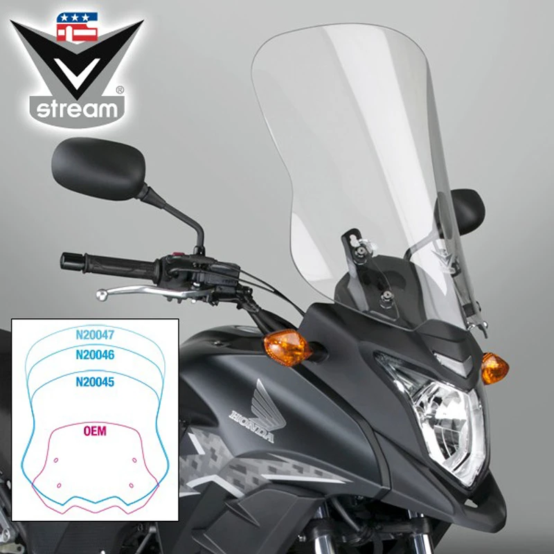 National Cycle N20047 VStream Touring Windshield For Honda CB500X (2013-2015) 2 National Cycle N20047 VStream Touring Windshield For Honda CB500X (2013-2015) - Image 2