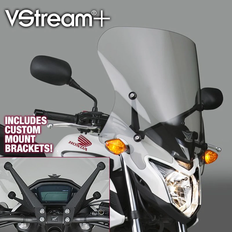 National Cycle N20055 VStream Sport/Tour Windshield For Honda CB500F (2013-current) 2 National Cycle N20055 VStream Sport/Tour Windshield For Honda CB500F (2013-current) - Image 2