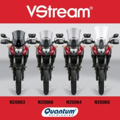 National Cycle N20064 VStream Mid Windscreen, Light Gray For Honda CB500X '19- -MotorVision Store national cycle n20063 vstream short windscreen image3
