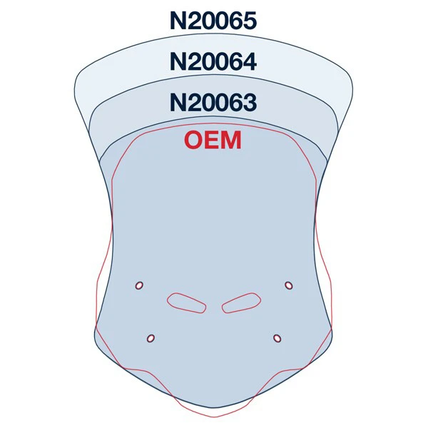 National Cycle N20063 VStream Short Windscreen, Dark Gray For Honda CB500X '19- 5 National Cycle N20063 VStream Short Windscreen, Dark Gray For Honda CB500X '19- - Image 5