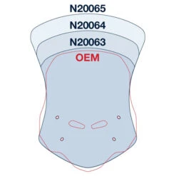 National Cycle N20064 VStream Mid Windscreen, Light Gray For Honda CB500X '19- -MotorVision Store national cycle n20063 vstream short windscreen image5