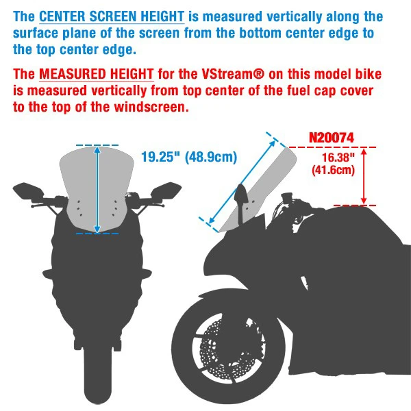 National Cycle N20074 VStream+ Sport/Tour Windscreen, Light Gray For Honda CB500F '19- 4 National Cycle N20074 VStream+ Sport/Tour Windscreen, Light Gray For Honda CB500F '19- - Image 4
