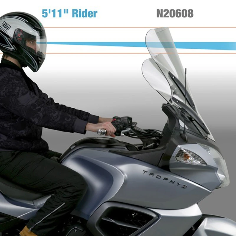 National Cycle N20608 VStream Touring Windshield For Triumph Trophy/SE 1200 (2013-current) 3 National Cycle N20608 VStream Touring Windshield For Triumph Trophy/SE 1200 (2013-current) - Image 3