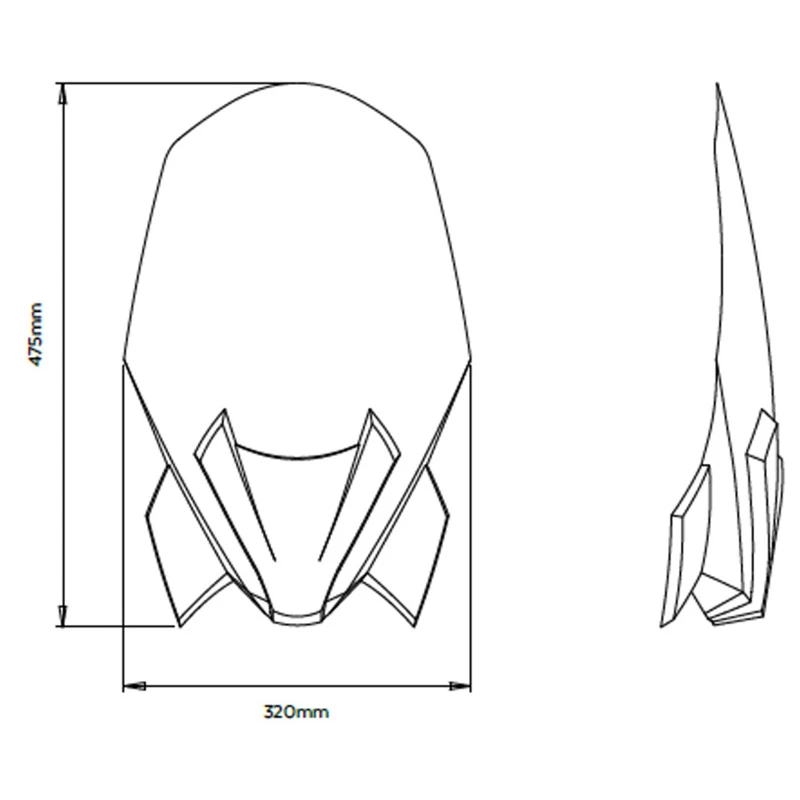 Puig 20362W New Generation Touring Windshield For BMW F900R (2020-) 12 Puig 20362W New Generation Touring Windshield For BMW F900R (2020-) - Image 12