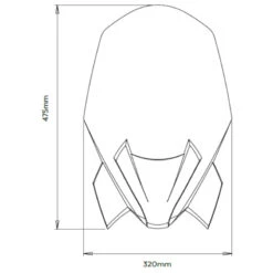 Puig 20362W New Generation Touring Windshield For BMW F900R (2020-) 15 Puig 20362W New Generation Touring Windshield For BMW F900R (2020-) -MotorVision Store puig 20362w ng touring windshield image3