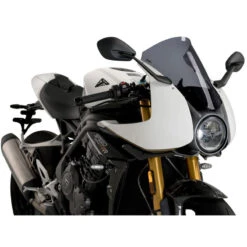 Puig 21262W R-Racer Windshield For Triumph Speed Triple 1200 RR (2021-) -MotorVision Store puig 21262w r racer windshield image9