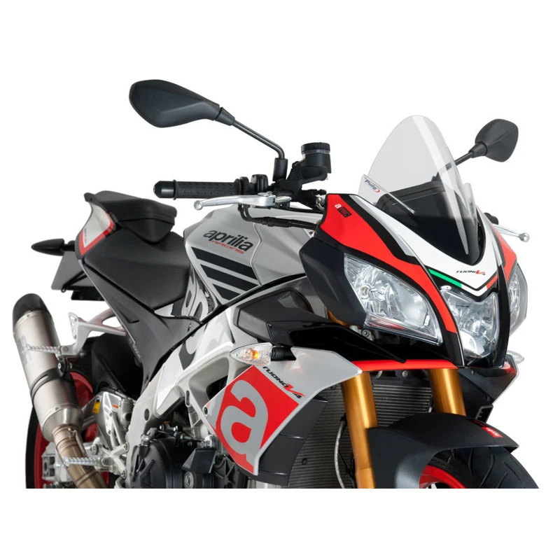 Puig 7615W Racing Windshield For Aprilia Tuono V4R (2015-2017) 1 Puig 7615W Racing Windshield For Aprilia Tuono V4R (2015-2017)