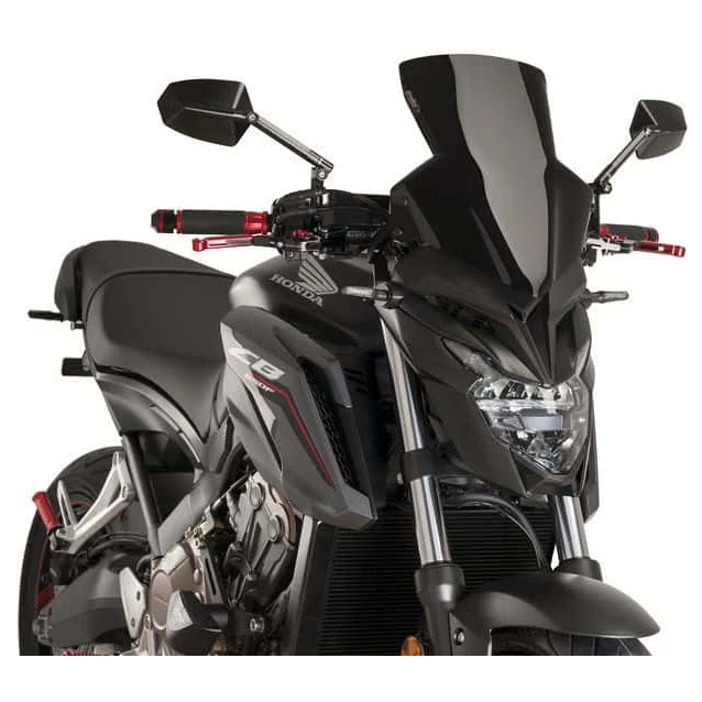 Puig 9687 Naked New Generation Sport Windshield For Honda CB650F (2017-) 2 Puig 9687 Naked New Generation Sport Windshield For Honda CB650F (2017-) - Image 2