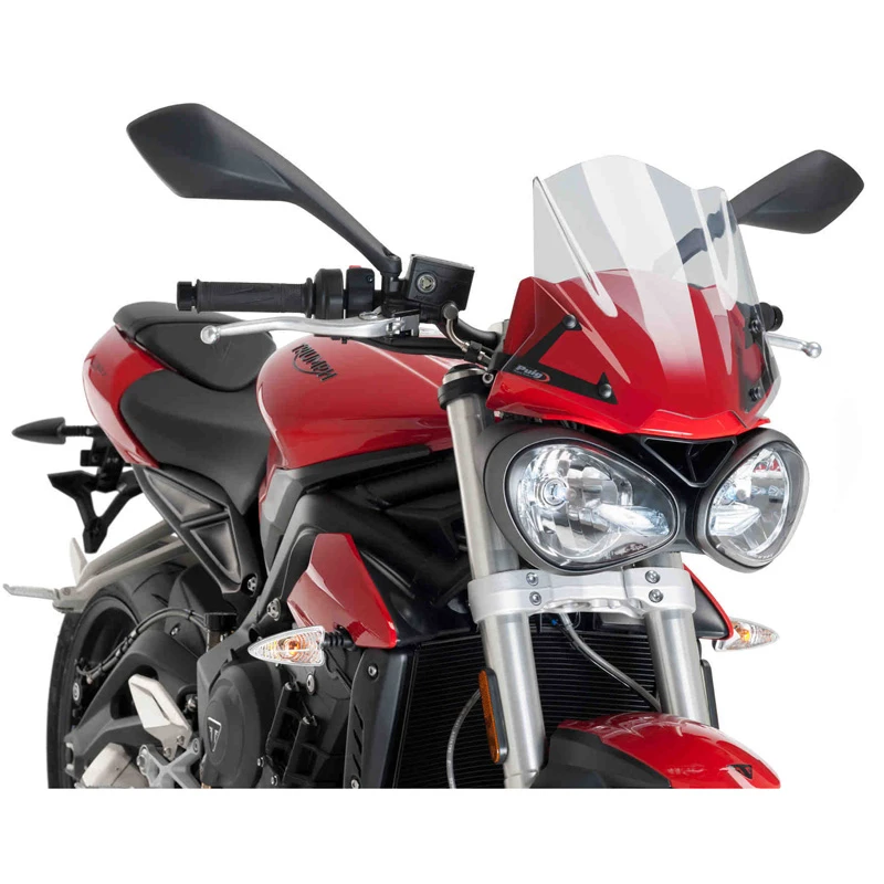Puig 9999 Naked New Generation Sport Windshield Triumph Street Triple S (2017-) 1 Puig 9999 Naked New Generation Sport Windshield Triumph Street Triple S (2017-)