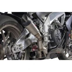 QD AAPR0070013 Gunshot Semi Full Exhaust, Titanium For Aprilia RSV4 1000-1100 '18-