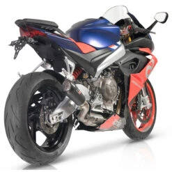 QD AAPR0080029 Gunshot Full Exhaust, Tri Cone Dark For Aprilia RS/Tuono 660 '20- -MotorVision Store qd aapr0080029 gunshot full exhaust image4
