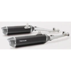 Remus 0564783 089917LR Black Hawk Racing Slip-on Exhausts, Black For BMW K1600GT/GTL '17-