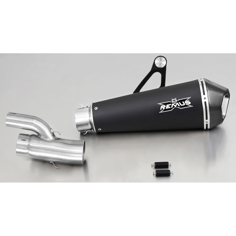 Remus 056702 087017 Hypercone Slip-on Exhaust W/ Mid Pipe, Black For BMW S1000RR '17- 1 Remus 056702 087017 Hypercone Slip-on Exhaust W/ Mid Pipe, Black For BMW S1000RR '17-
