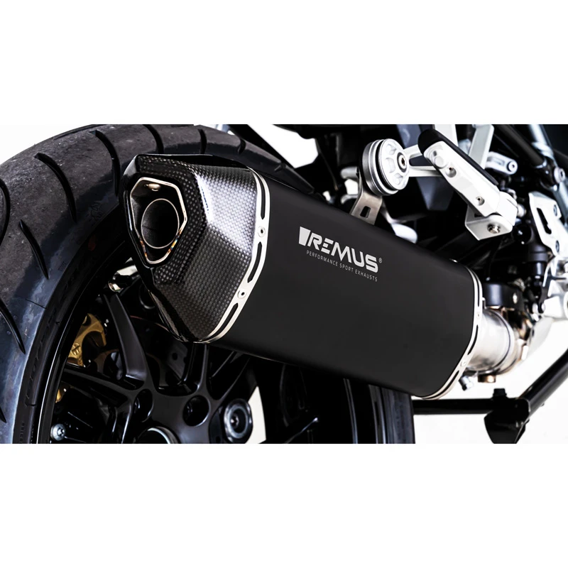 Remus 64783 088219 Black Hawk Racing Slip-on Exhaust, Black For BMW R1250R/RS '19- 8 Remus 64783 088219 Black Hawk Racing Slip-on Exhaust, Black For BMW R1250R/RS '19- - Image 8