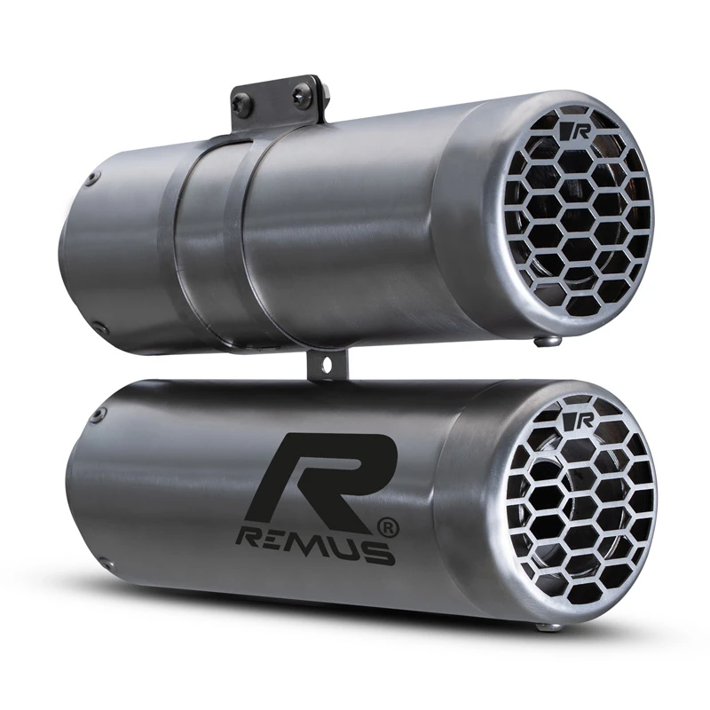 Remus 74582 087521 Euro 5 Double Mesh Slip-on Exhaust, Brushed For BMW RnineT (2021-) 1 Remus 74582 087521 Euro 5 Double Mesh Slip-on Exhaust, Brushed For BMW RnineT (2021-)