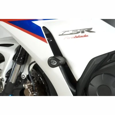 R&G Aero No-cut Frame Sliders For Honda CBR1000RR '12 White 2 R&G Aero No-cut Frame Sliders For Honda CBR1000RR '12 White - Image 2