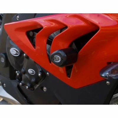 R&G Aero No-cut Frame Sliders, White For BMW S1000RR (2012-2014) 2 R&G Aero No-cut Frame Sliders, White For BMW S1000RR (2012-2014) - Image 2