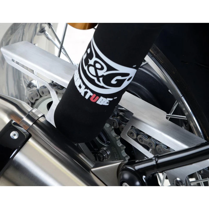 R&G CG0010SI Brushed Stainless Chain Guard For Triumph Thruxton 1200 / R 2016-up 2 R&G CG0010SI Brushed Stainless Chain Guard For Triumph Thruxton 1200 / R 2016-up - Image 2