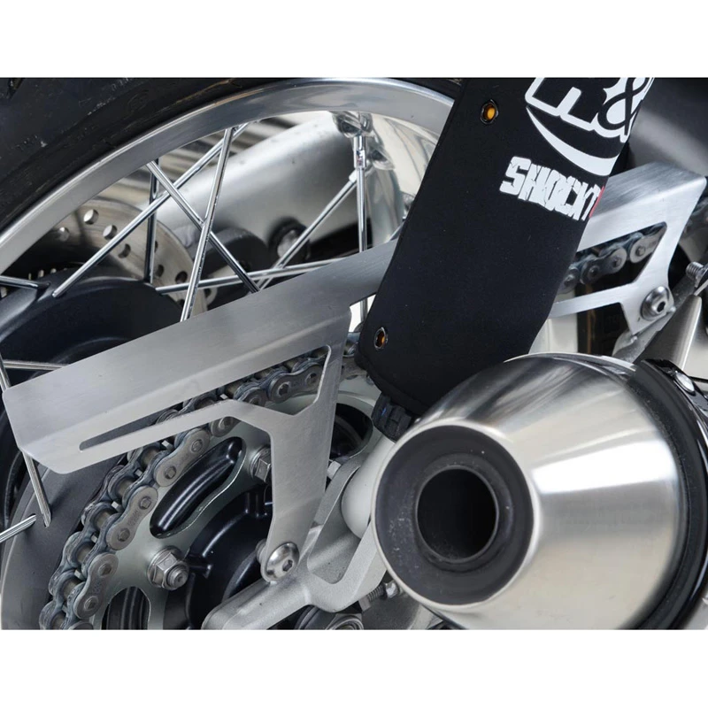 R&G CG0010SI Brushed Stainless Chain Guard For Triumph Thruxton 1200 / R 2016-up 3 R&G CG0010SI Brushed Stainless Chain Guard For Triumph Thruxton 1200 / R 2016-up - Image 3