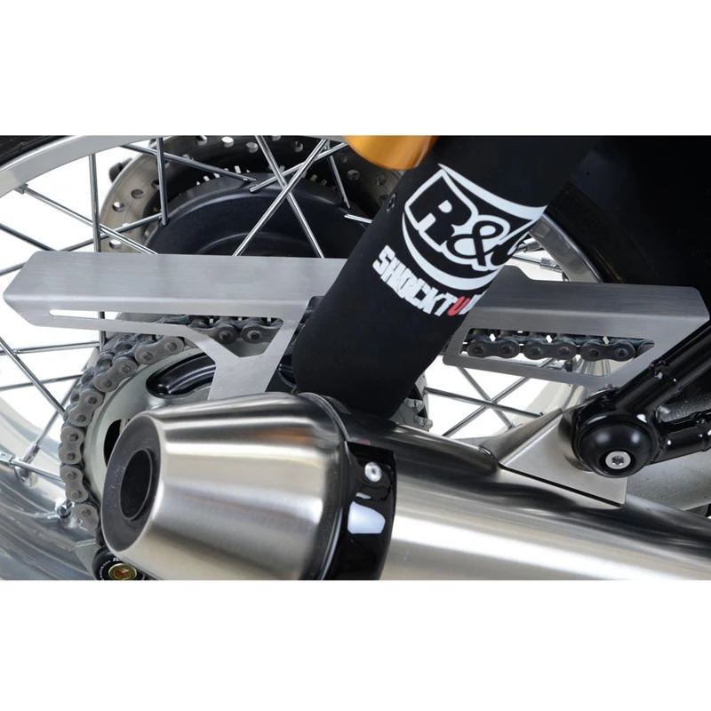R&G CG0010SI Brushed Stainless Chain Guard For Triumph Thruxton 1200 / R 2016-up 1 R&G CG0010SI Brushed Stainless Chain Guard For Triumph Thruxton 1200 / R 2016-up