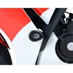 R&G CP0374BL Aero Style Frame Sliders For Honda CBR300R (2014-current) -MotorVision Store rg cp0374bl aero frame sliders honda cbr300r image4