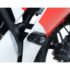 R&G CP0374BL Aero Style Frame Sliders For Honda CBR300R (2014-current) -MotorVision Store rg cp0374bl aero frame sliders honda cbr300r image6