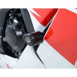 R&G CP0375.BL Aero Style Frame Sliders For Honda CBR300R (2014-current) -MotorVision Store rg cp0375 bl aero frame sliders honda cbr300r image7