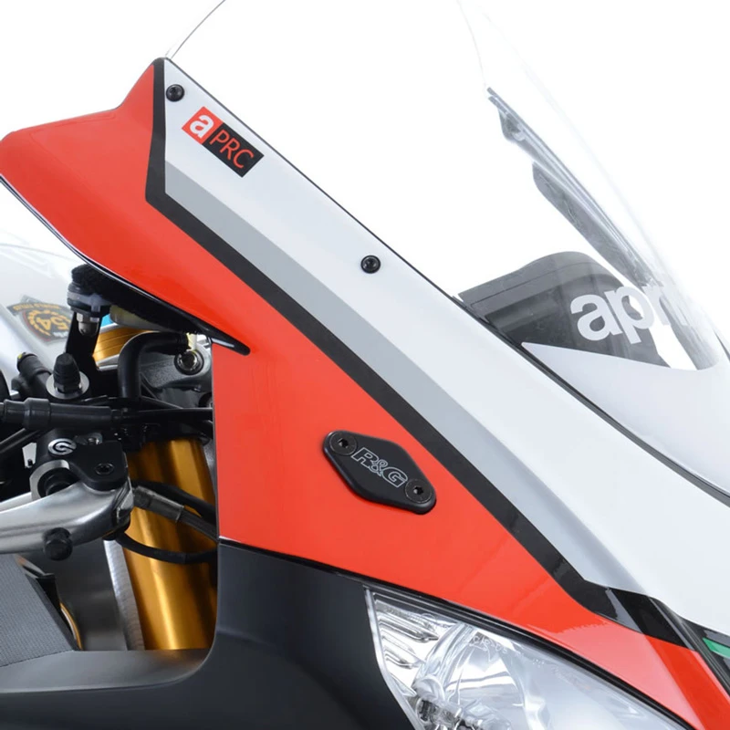 R&G MBP0006BK Mirror Blanking Plates For Aprila RSV4 & RSV4 1100 Factory (2019-) 2 R&G MBP0006BK Mirror Blanking Plates For Aprila RSV4 & RSV4 1100 Factory (2019-) - Image 2
