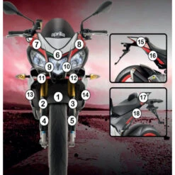 R&G SCPAPR004 Paint Protection Film For Aprilia Tuono V4 (2015-) 9 R&G SCPAPR004 Paint Protection Film For Aprilia Tuono V4 (2015-) -MotorVision Store rg racing scpapr004 paint protection film image5
