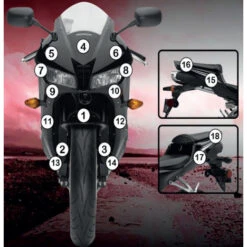 R&G SCPHON007 Paint Protection Film For Honda CBR600RR (2013-) -MotorVision Store rg racing scphon007 paint protection film image5