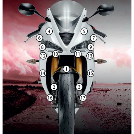 R&G SCPTRI004 Second Skin Paint Protection Film For Triumph Daytona 675 (2013-) 5 R&G SCPTRI004 Second Skin Paint Protection Film For Triumph Daytona 675 (2013-) - Image 5