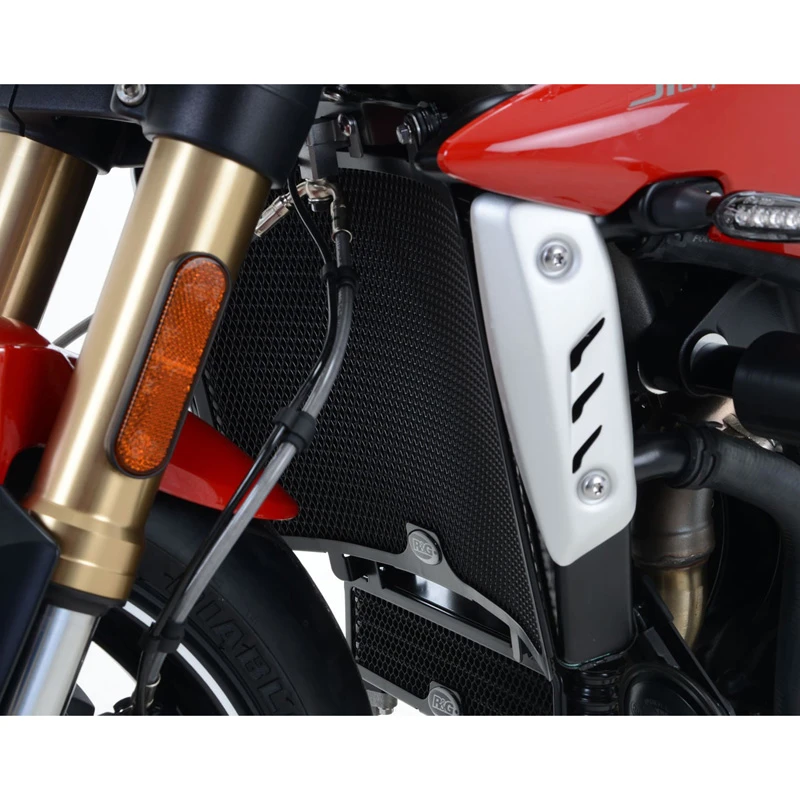 R&G RAD0202 Radiator Guard For Triumph Speed Triple R / S / RS (2016-) 2 R&G RAD0202 Radiator Guard For Triumph Speed Triple R / S / RS (2016-) - Image 2