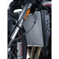 R&G RAD0219 Radiator Guard For Triumph Street Triple R/S/RS 765 (2018-) -MotorVision Store rg rad0219bk radiator guard black image4