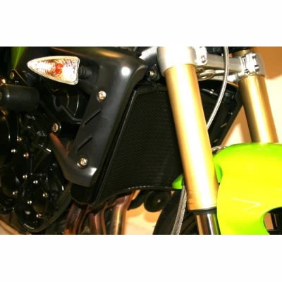 R&G Radiator Guard Titanium For Triumph Street Triple '07-'12 4 R&G Radiator Guard Titanium For Triumph Street Triple '07-'12 - Image 4