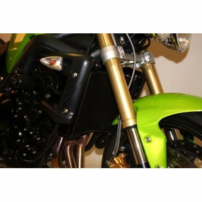 R&G Radiator Guard Titanium For Triumph Street Triple '07-'12 1 R&G Radiator Guard Titanium For Triumph Street Triple '07-'12