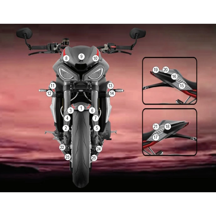 R&G SCPTRI015 Second Skin For Triumph Street Triple 765 RS (2020-) 2 R&G SCPTRI015 Second Skin For Triumph Street Triple 765 RS (2020-) - Image 2