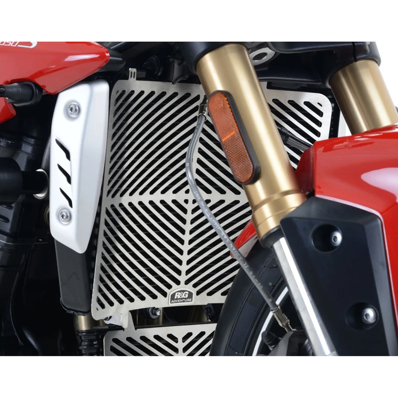 R&G SRG0045SS Stainless Steel Radiator Guard Triumph Speed Triple R / S / RS (2016-) 2 R&G SRG0045SS Stainless Steel Radiator Guard Triumph Speed Triple R / S / RS (2016-) - Image 2