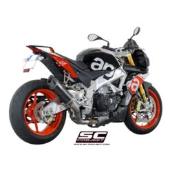 SC-Project A07-T40FTC Matte Carbon Oval Exhaust Aprilia Tuono V4 1100 Factory (2015-2016) -MotorVision Store sc project a07 t40ftc matte carbon oval exhaust image3