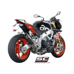 SC-Project A07-T40FTC Matte Carbon Oval Exhaust Aprilia Tuono V4 1100 Factory (2015-2016) -MotorVision Store sc project a07 t40ftc matte carbon oval exhaust image5