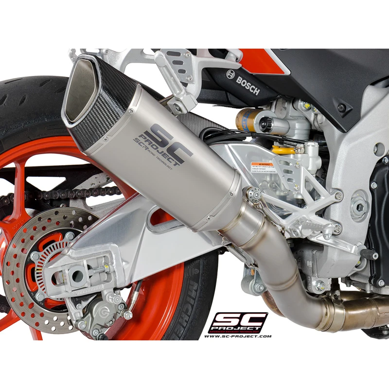 SC-Project A16-T90 SC1-R Slip-on Exhaust For Aprilia RSV4 / Tuono V4 1100 (2017-) 4 SC-Project A16-T90 SC1-R Slip-on Exhaust For Aprilia RSV4 / Tuono V4 1100 (2017-) - Image 4