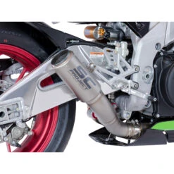 SC-Project A18-LT36T CR-T Slip-on Exhaust, Titanium For Aprilia RSV4 RF/RR / Tuono V4