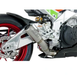 SC-Project A18-LT36T CR-T Slip-on Exhaust, Titanium For Aprilia RSV4 RF/RR / Tuono V4 -MotorVision Store sc project a18 lt36t cr t slip on exhaust titanium image7