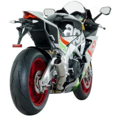 SC-Project A18-LT36TR CR-T Slip-on Exhaust, Titanium For Aprilia RSV4 RF/RR / Tuono V4 -MotorVision Store sc project a18 lt36tr cr t slip on exhaust image3