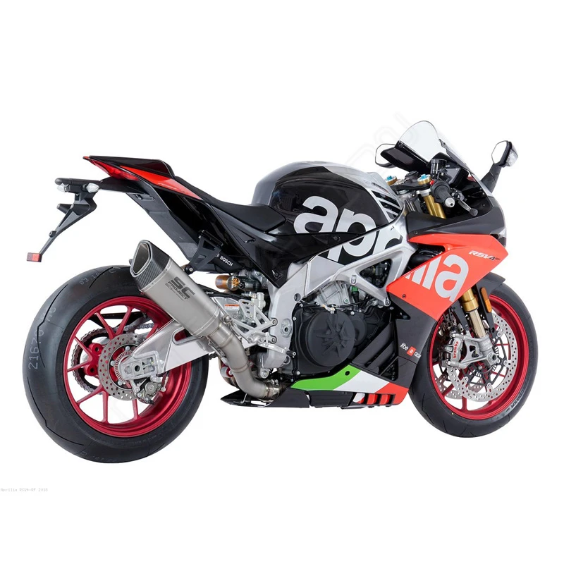 SC-Project A18-T90T SC1-R Slip-on Exhaust, Titanium For Aprilia RSV4 RF / RR '18-'20 2 SC-Project A18-T90T SC1-R Slip-on Exhaust, Titanium For Aprilia RSV4 RF / RR '18-'20 - Image 2