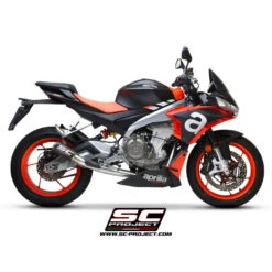 SC-Project A23-AC36CR CR-T Full Exhaust, Carbon Fiber For Aprilia RS/Tuono 660 (2020-) -MotorVision Store sc project a23 ac36cr cr t full exhaust image4