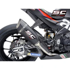 SC-Project A27-TC90C SC1-R Full Exhaust, 250mm For Aprilia RSV4 1100/Factory '21- -MotorVision Store sc project a27 tc90c sc1 r full exhaust image4 1
