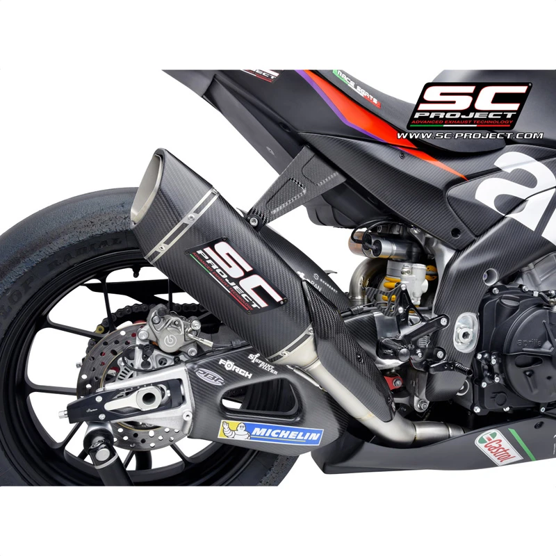 SC-Project A27-TC93C SC1-R Full Exhaust, 350mm For Aprilia RSV4 1100/Factory '21- 4 SC-Project A27-TC93C SC1-R Full Exhaust, 350mm For Aprilia RSV4 1100/Factory '21- - Image 4