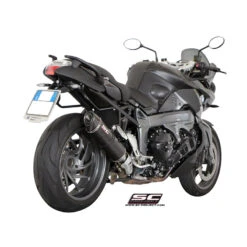 SC-Project B14-02C Oval Matte Carbon Exhaust For BMW K1300R / S (2009-2015)