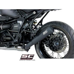 SC-Project B18-37-70SMB Conic "70s Style" Exhaust, Black For BMW RnineT / Racer (2014-)