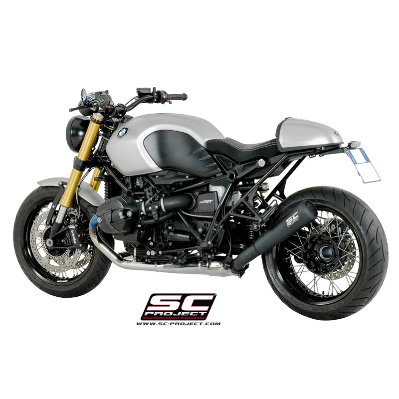 SC-Project B18-37-70SMB Conic "70s Style" Exhaust, Black For BMW RnineT / Racer (2014-) 5 SC-Project B18-37-70SMB Conic "70s Style" Exhaust, Black For BMW RnineT / Racer (2014-) - Image 5